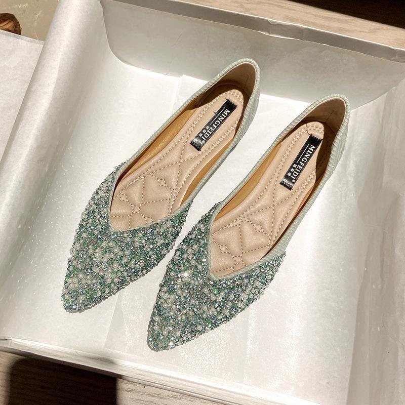 Spring and summer 2025 new pointed rhinestone single shoes women s shallow mouth flat bottom casual fairy wind ladyshoes large size women s shoes 40 зелений
Spring and summer 2025 new pointed rhinestone single shoes women s shallow mouth flat bottom casual fairy wind ladyshoes large size women s shoes 40 зелений