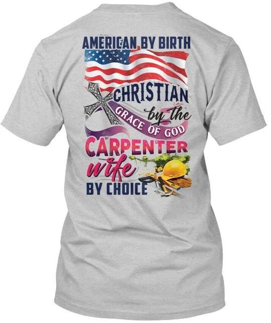 Long-lasting Proud Carpenters Wife American By Birth T shirt Made in USA S-5XL L
Long-lasting Proud Carpenters Wife American By Birth T shirt Made in USA S-5XL L