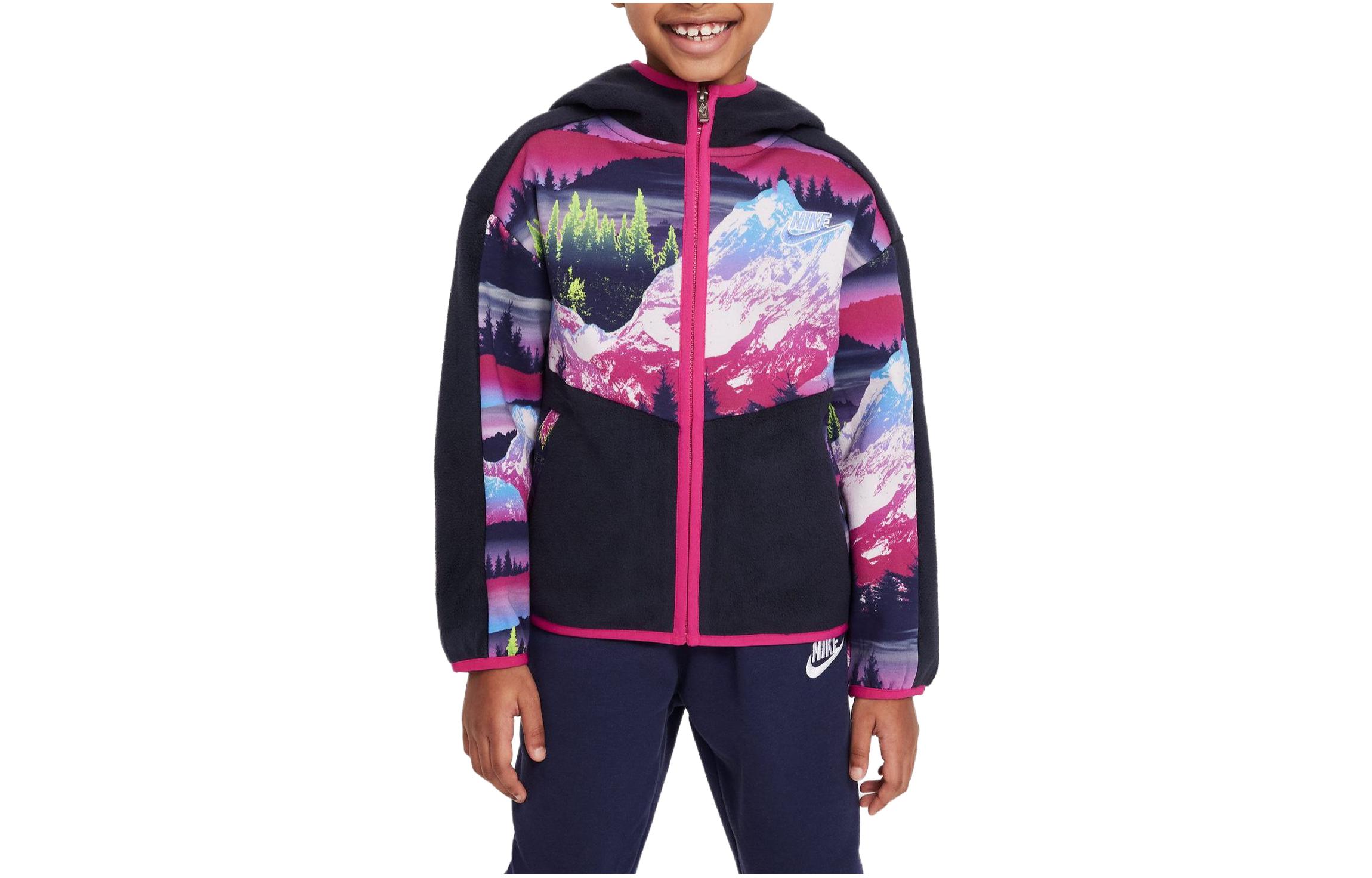Nike Jackets & Coats Kids Apparel, Color Block Print Hooded Zippers Fleece Lined Casual Dark Blue Black Kids FZ1729-475 5
Nike Jackets & Coats Kids Apparel, Color Block Print Hooded Zippers Fleece Lined Casual Dark Blue Black Kids FZ1729-475 5