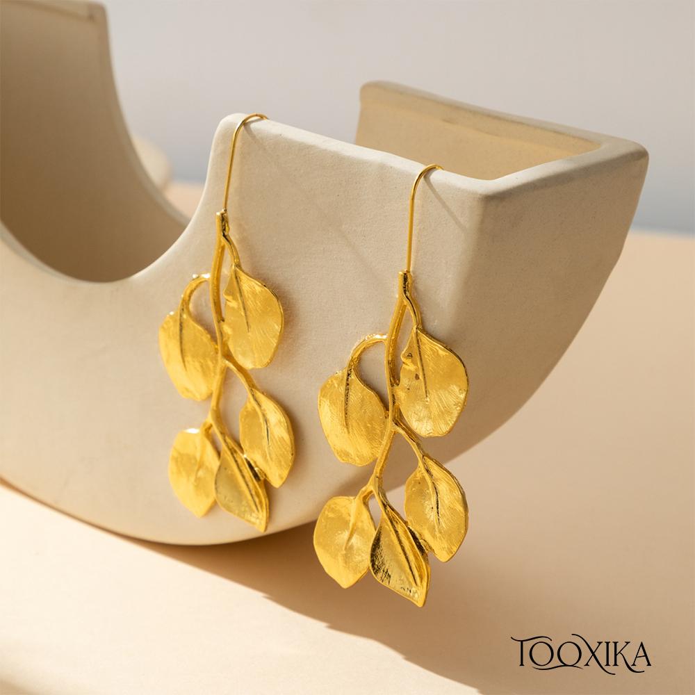 Tooxika Metal Leaf Light Luxury Versatile Earrings Trendy Simple Fashion Niche Leaf Earrings Earrings
Tooxika Metal Leaf Light Luxury Versatile Earrings Trendy Simple Fashion Niche Leaf Earrings Earrings