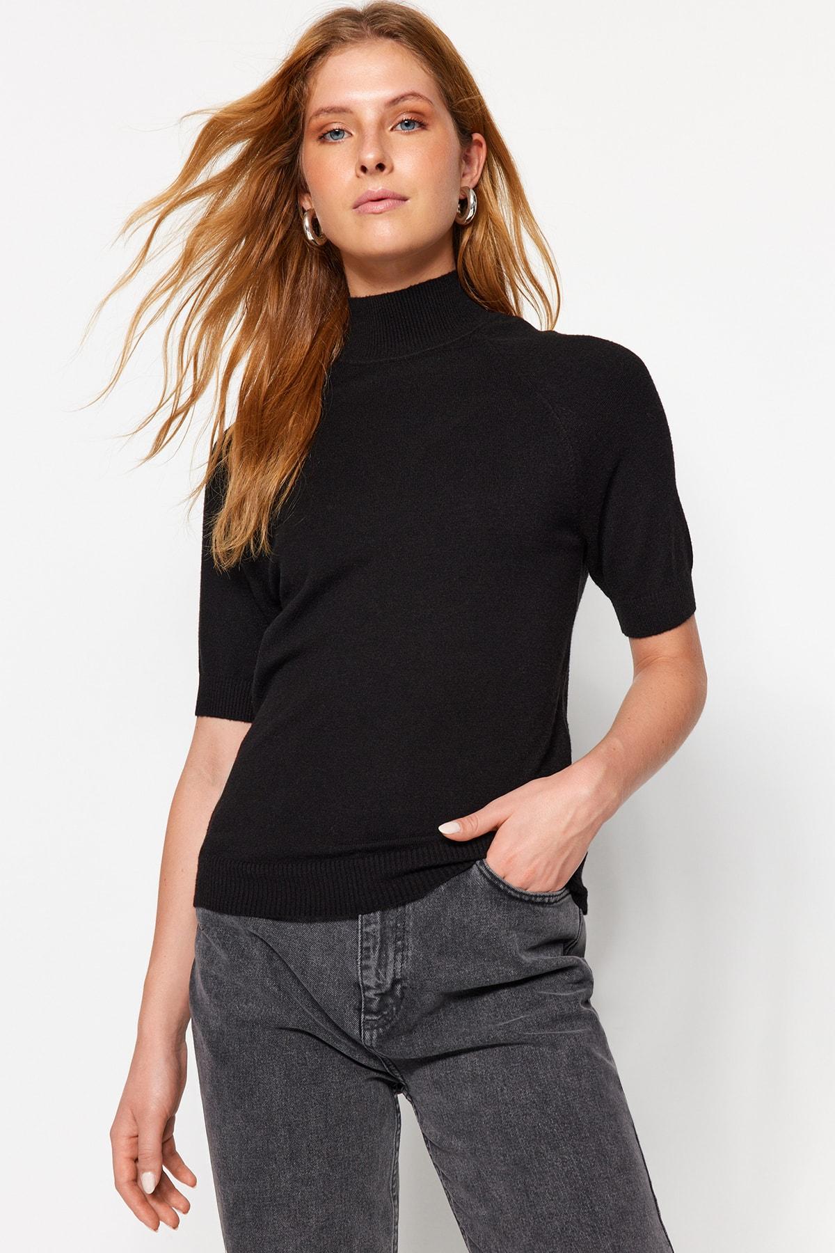 Women s Fashion New Blouse Black Premium Yarn Special Yarn Soft Touch Basic Knitwear Blouse L екрю
Women s Fashion New Blouse Black Premium Yarn Special Yarn Soft Touch Basic Knitwear Blouse L екрю