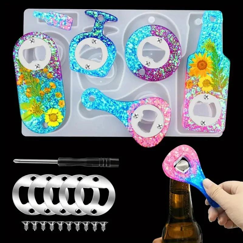 1Set DIY Crystal Epoxy Resin Mold Kit with Beer Spanner Bottle Opener Dry Flower & Mirror Silicone Molds for Crafting
1Set DIY Crystal Epoxy Resin Mold Kit with Beer Spanner Bottle Opener Dry Flower & Mirror Silicone Molds for Crafting