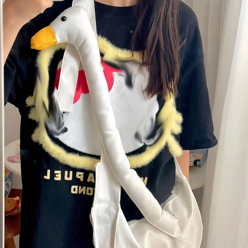 Zipper Cute Duck Crossbody Bag Diagonal Shoulder Bags Fashion Big Goose Bag Streetwear белый
Zipper Cute Duck Crossbody Bag Diagonal Shoulder Bags Fashion Big Goose Bag Streetwear белый