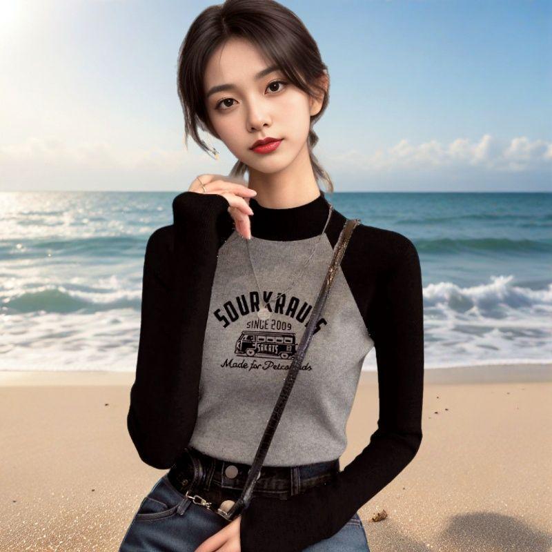 Women s Velvet Color Block Raglan Slimming Turtleneck Long Sleeve T-Shirt L (105-115 kg)
Women s Velvet Color Block Raglan Slimming Turtleneck Long Sleeve T-Shirt L (105-115 kg)