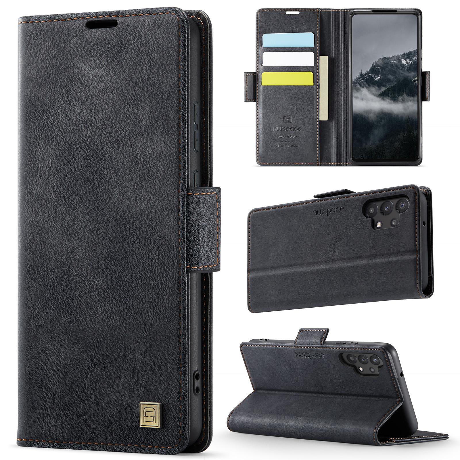 For Samsung Galaxy A32 5G Case AUTSPACE A11 RFID Blocking Retro Leather Cell Phone Wallet Cover Black
For Samsung Galaxy A32 5G Case AUTSPACE A11 RFID Blocking Retro Leather Cell Phone Wallet Cover Black