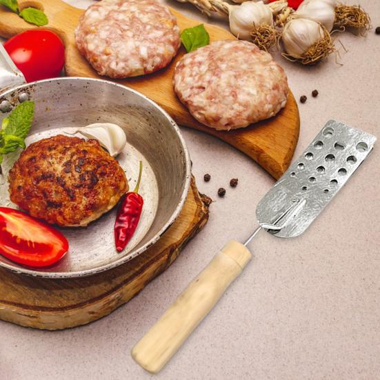 Горячая мясная котлета лопатка термостойкая лопатка для мяса нержавеющая сталь трехлопастная лопатка универсальный скребок для барбекю 1pc
Горячая мясная котлета лопатка термостойкая лопатка для мяса нержавеющая сталь трехлопастная лопатка универсальный скребок для барбекю 1pc