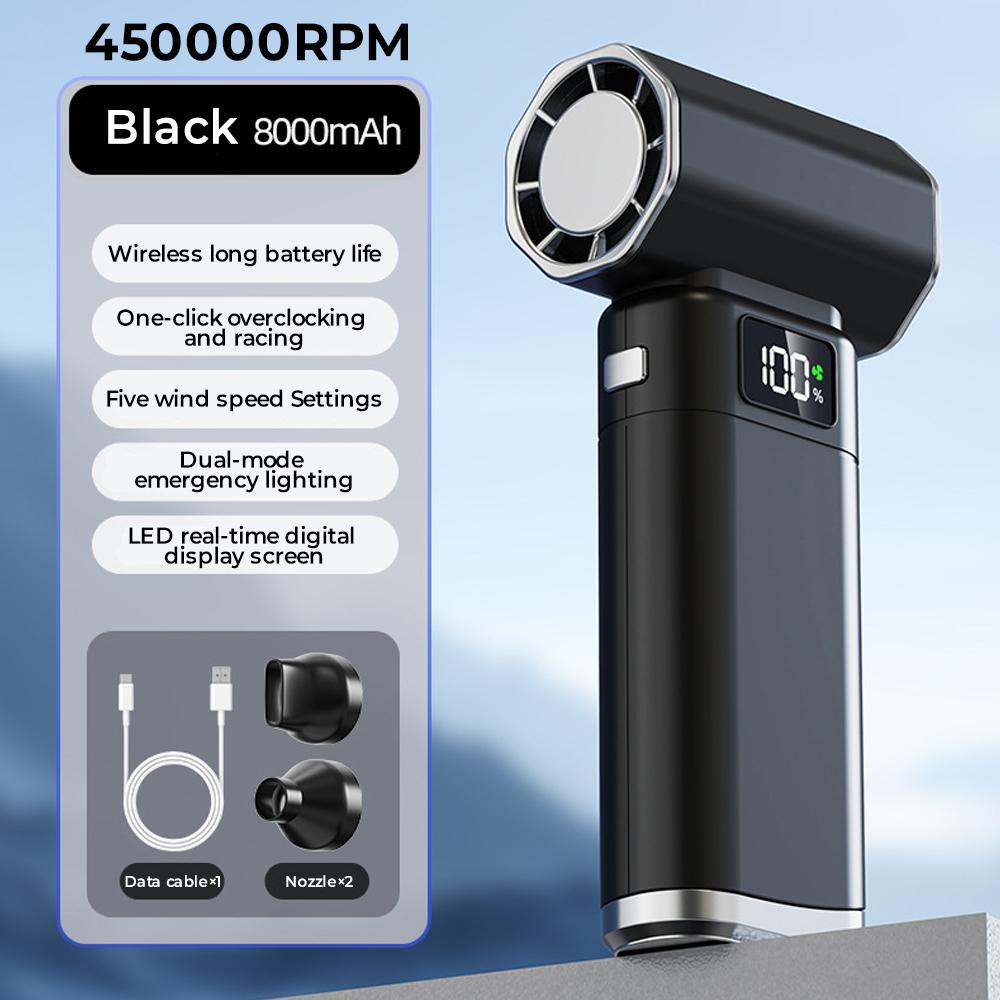 Мощный воздуходув Violent Fan 450000 об/мин Портативный ручной турбовентилятор Ветер 52 м/с Бесщеточный реактивный воздуходув Пистолет Инструменты
Мощный воздуходув Violent Fan 450000 об/мин Портативный ручной турбовентилятор Ветер 52 м/с Бесщеточный реактивный воздуходув Пистолет Инструменты
