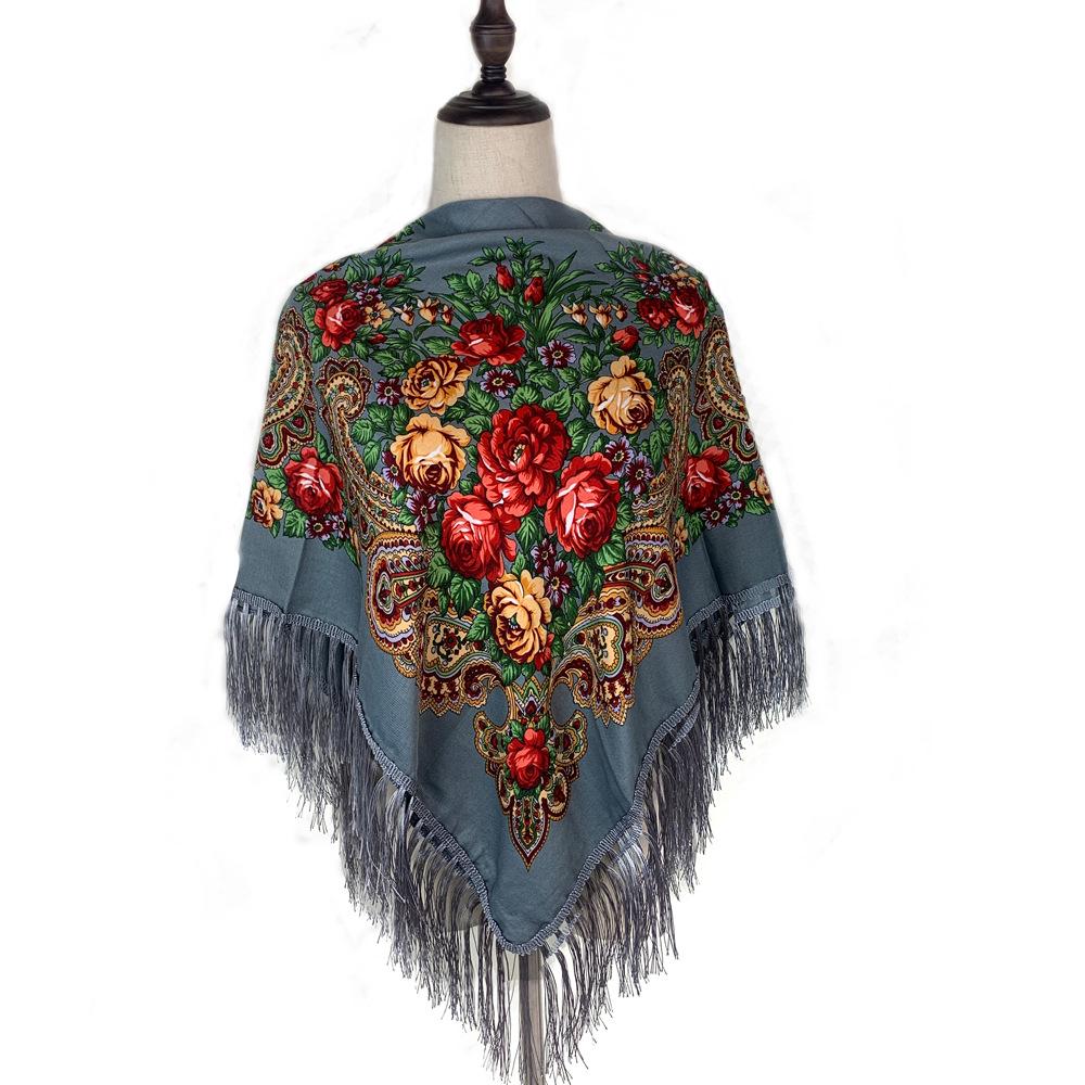 Богемный этнический шарф с кисточками и цветочным принтом - Универсальный платок на круглый год 110*110cm including tassels
Богемный этнический шарф с кисточками и цветочным принтом - Универсальный платок на круглый год 110*110cm including tassels