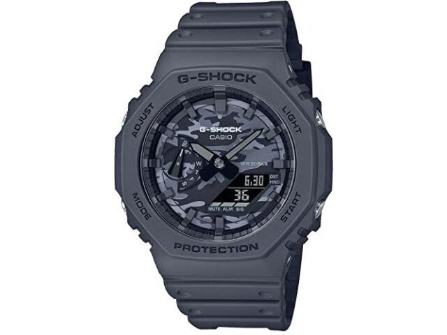 CASIO G-SHOCK GA-2100CA-8AJF Серые камуфляжные аналоговые цифровые мужские часы LIMITED
CASIO G-SHOCK GA-2100CA-8AJF Серые камуфляжные аналоговые цифровые мужские часы LIMITED