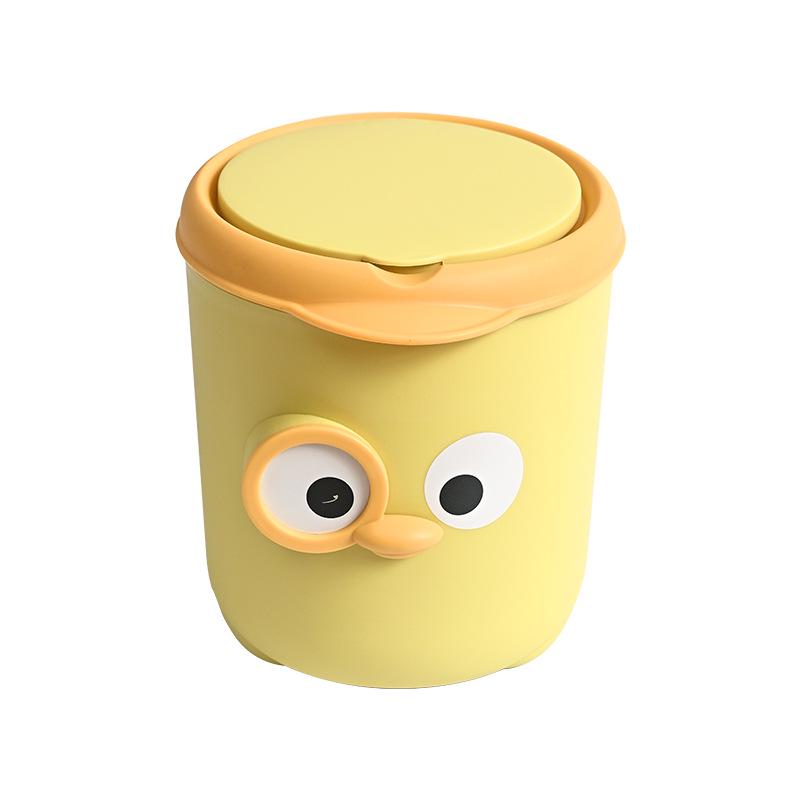 Cute Round Desktop Trash Can with Lid - Ideal for Table, Toilet, Fruit Peels & Paper Scraps, Perfect for Students Diameter 15cm, Height 17cm
Cute Round Desktop Trash Can with Lid - Ideal for Table, Toilet, Fruit Peels & Paper Scraps, Perfect for Students Diameter 15cm, Height 17cm