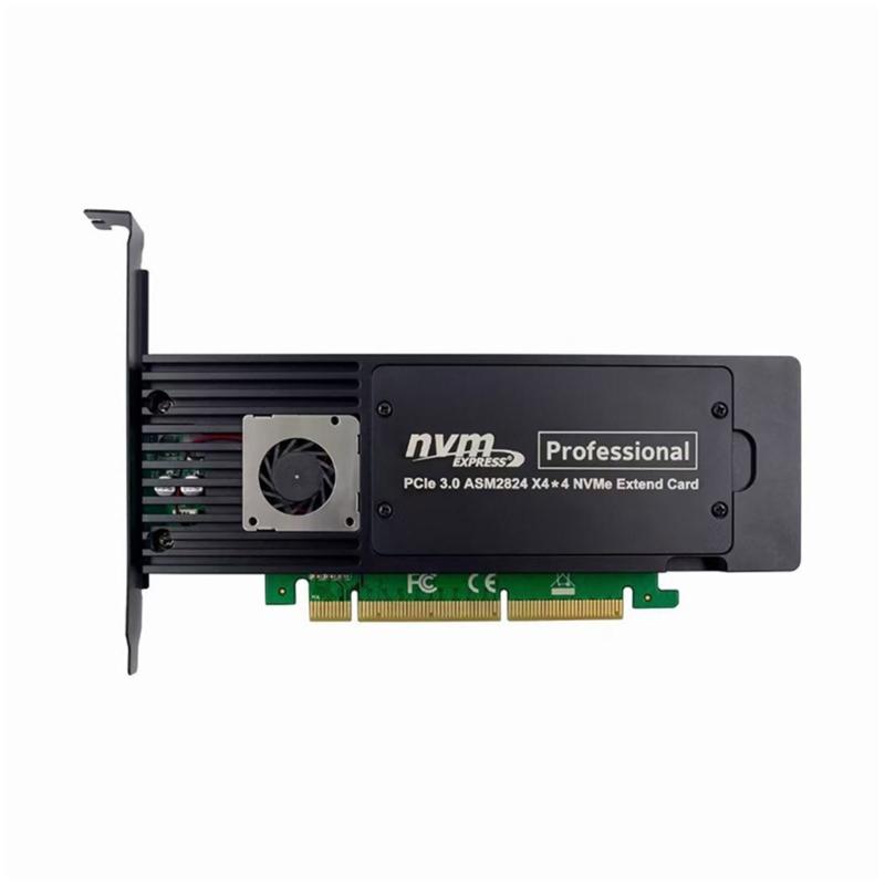 PCIE3.0 4-port NVME pansion Card Adopts ASMedia ASM2824 Chip for 4x M.2 M-Key Hot-swappable Plug-play Power
PCIE3.0 4-port NVME pansion Card Adopts ASMedia ASM2824 Chip for 4x M.2 M-Key Hot-swappable Plug-play Power