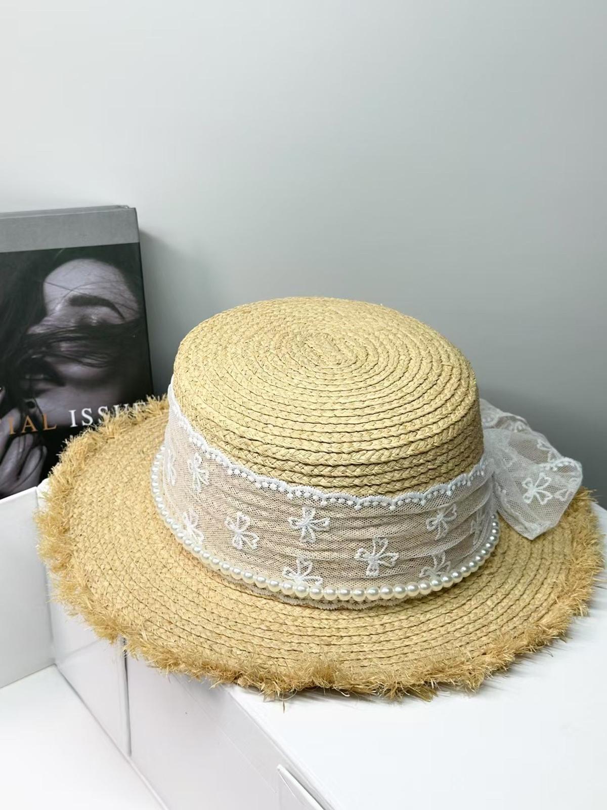 Летняя шляпа-канотье с бантом и лентами, женская отпускная пляжная шляпа, шляпа от солнца из лафитовой соломы с плоским верхом Adult average size (56-58cm)
Летняя шляпа-канотье с бантом и лентами, женская отпускная пляжная шляпа, шляпа от солнца из лафитовой соломы с плоским верхом Adult average size (56-58cm)