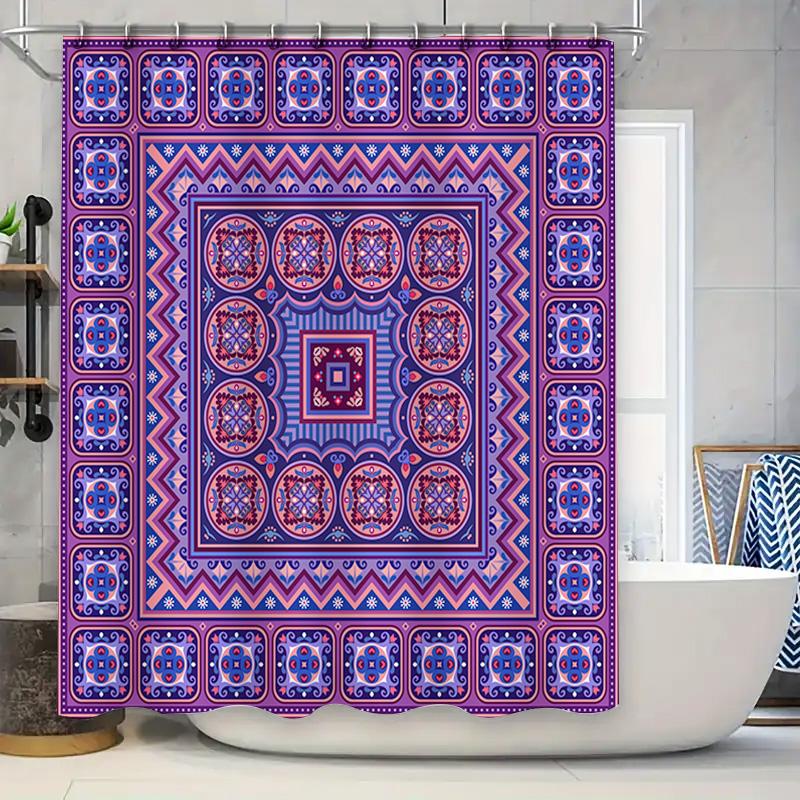 Vintage Mandala Shower Curtain Bathroom Decor Waterproof Fabric Pink Blue Print Home Decoration 72X84 W60H190(CM)-1 Pcs
Vintage Mandala Shower Curtain Bathroom Decor Waterproof Fabric Pink Blue Print Home Decoration 72X84 W60H190(CM)-1 Pcs
