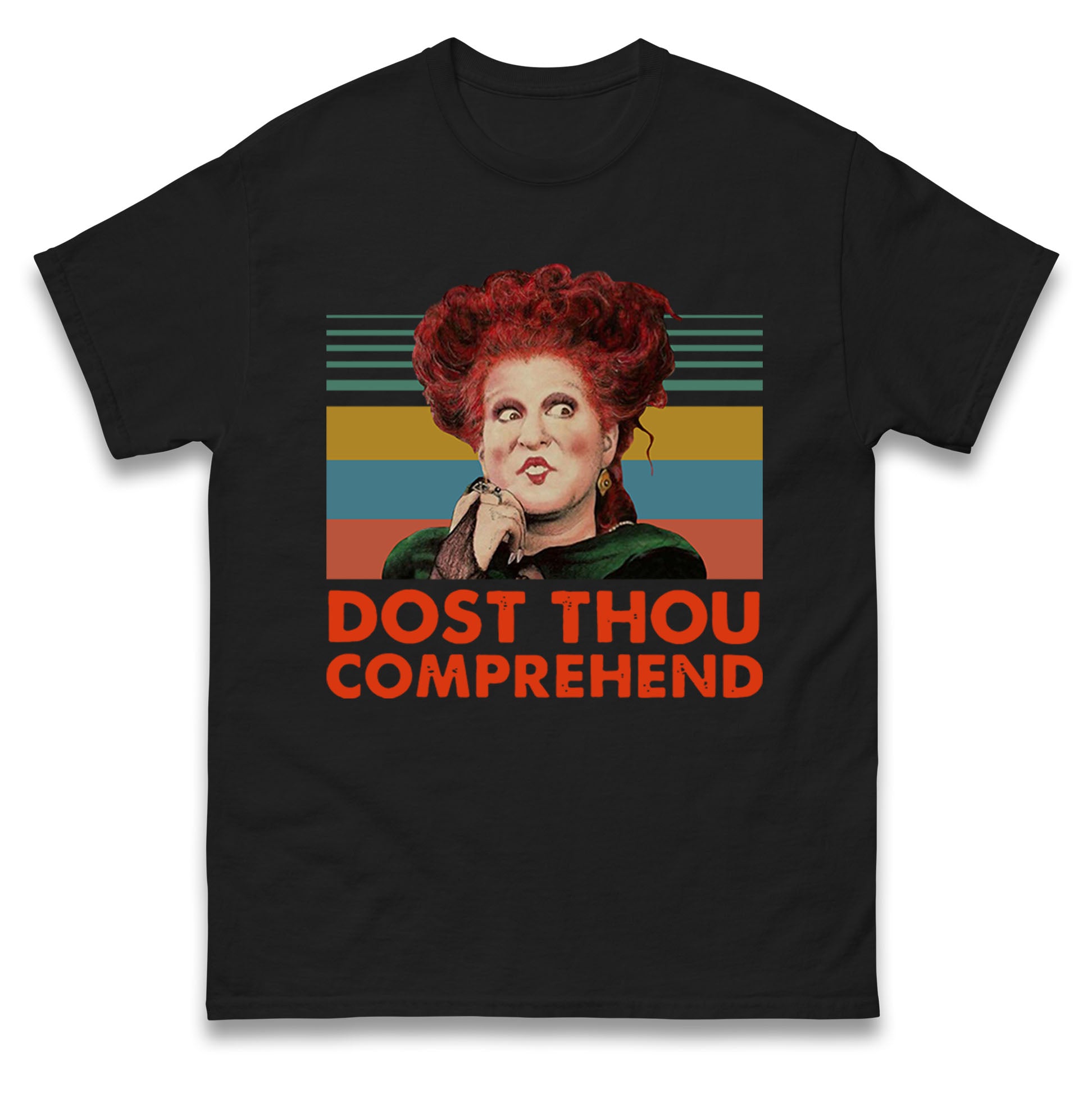 The Sandersons Sisters Dost Thou Comprehend Halloween Mens T Shirt Womens Tops Tees 4XL
The Sandersons Sisters Dost Thou Comprehend Halloween Mens T Shirt Womens Tops Tees 4XL