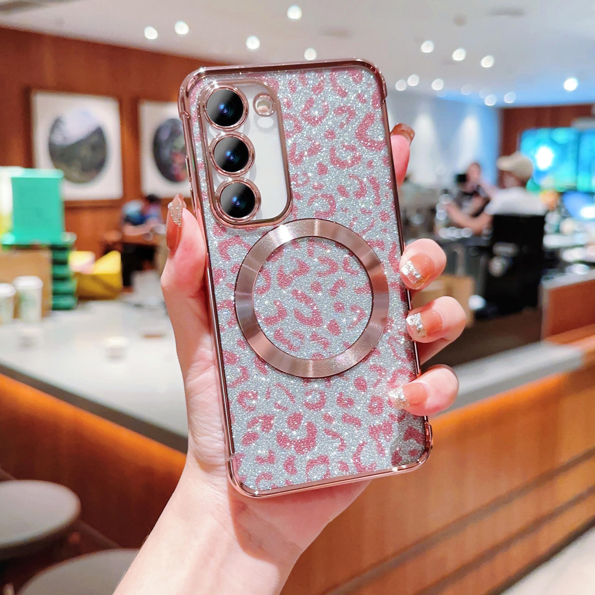 Samsung S25U Leopard Print Glitter Phone Case: Transparent TPU, Magnetic, Anti-drop Protective Cover for S24fe/S21. Galaxy S22
Samsung S25U Leopard Print Glitter Phone Case: Transparent TPU, Magnetic, Anti-drop Protective Cover for S24fe/S21. Galaxy S22