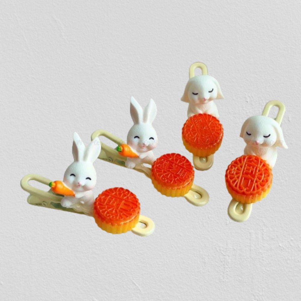 The Hare Mooncake Hair Clip Elegant Rabbit Hairpin Chinese Style Duckbill Hair Clip Girl
The Hare Mooncake Hair Clip Elegant Rabbit Hairpin Chinese Style Duckbill Hair Clip Girl
