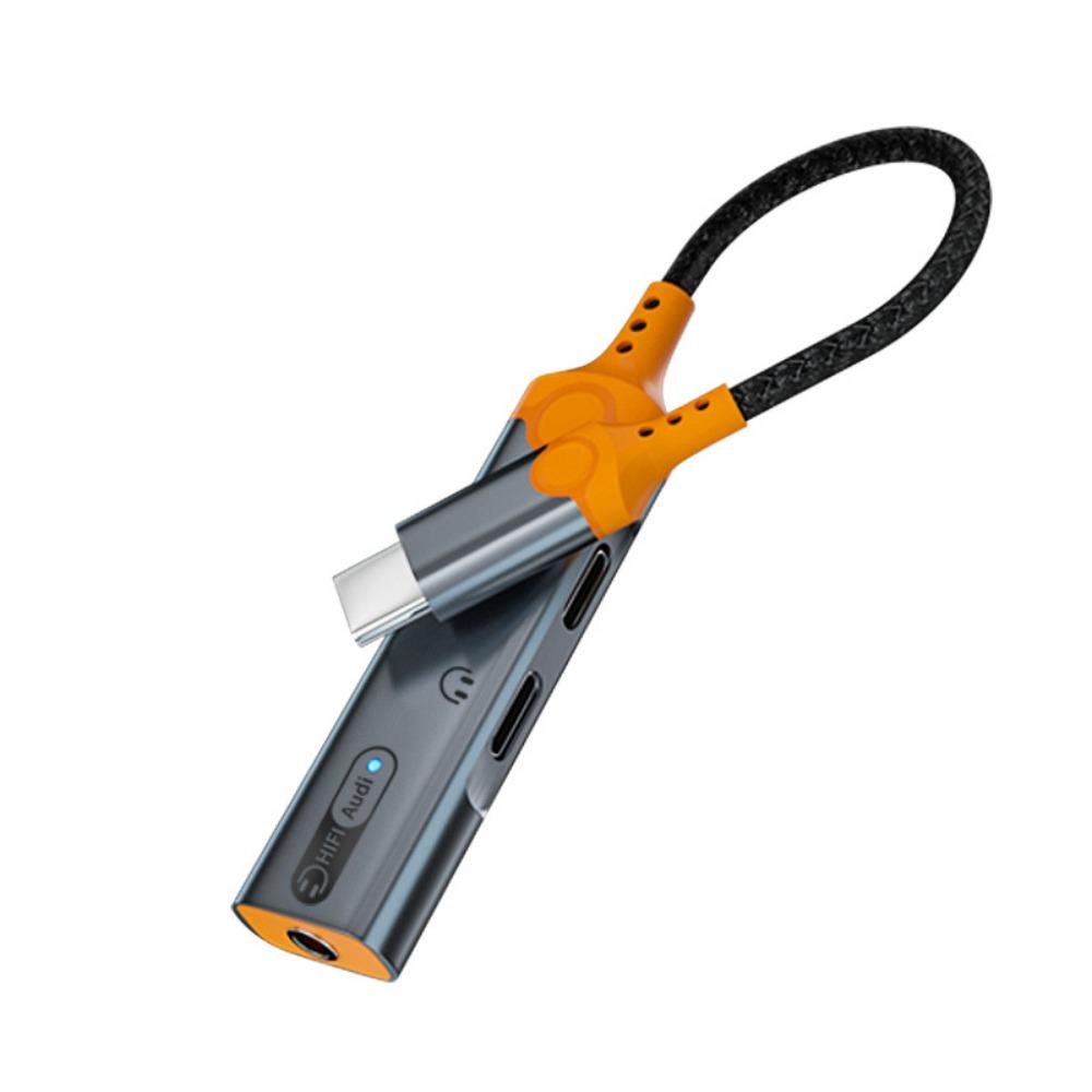 Адаптер для наушников Type C - 35 мм для iPhone 15 с цифровой звуковой картой. Идеально подходит для потокового вещания и игр. orange
Адаптер для наушников Type C - 35 мм для iPhone 15 с цифровой звуковой картой. Идеально подходит для потокового вещания и игр. orange