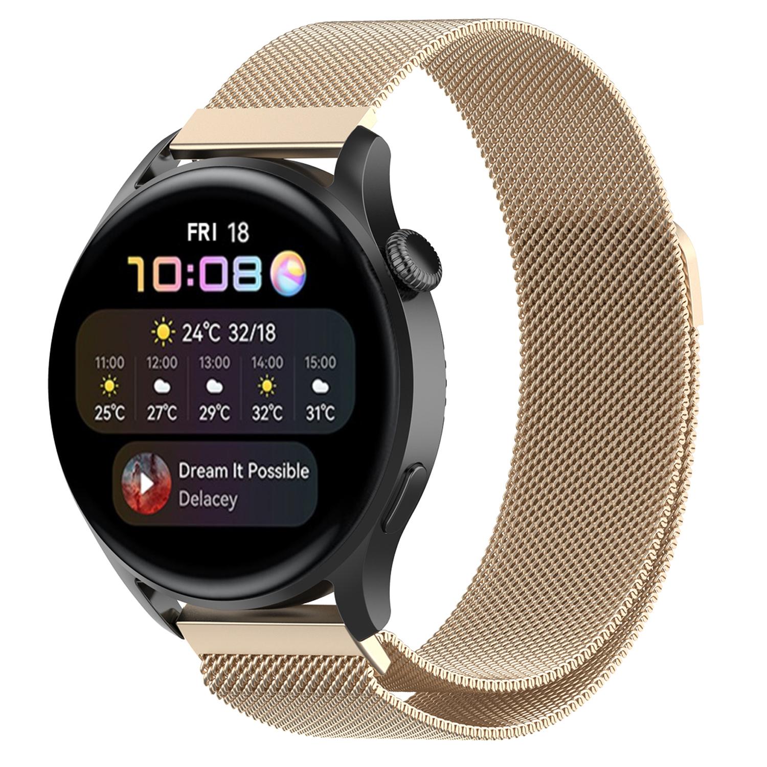 22mm Magnetic Closure Milanese Wristband Breathable Watch Strap Replacement for Huawei Watch GT3 46mm/Samsung Gear S3 Frontier/Classic Grey
22mm Magnetic Closure Milanese Wristband Breathable Watch Strap Replacement for Huawei Watch GT3 46mm/Samsung Gear S3 Frontier/Classic Grey