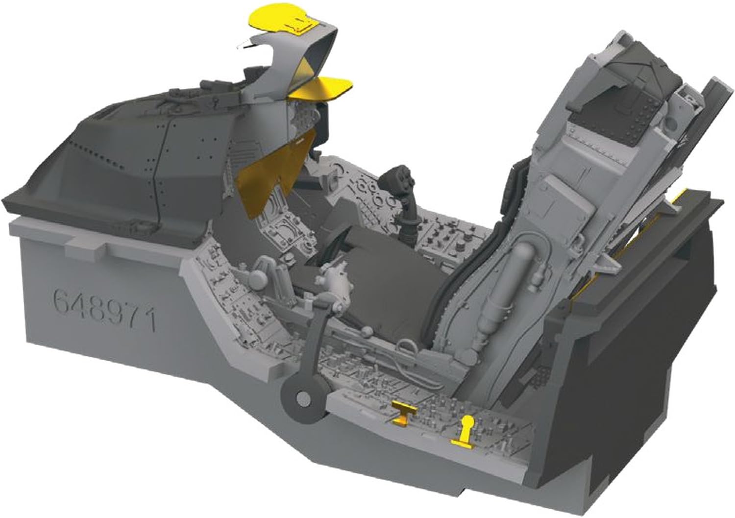 Eduard Brassin General Dynamics Fighting Falcon Block 42 Cockpit Plastic Model Parts EDU648971 1/48 F-16C (2006-) (for Kinetic)
Eduard Brassin General Dynamics Fighting Falcon Block 42 Cockpit Plastic Model Parts EDU648971 1/48 F-16C (2006-) (for Kinetic)