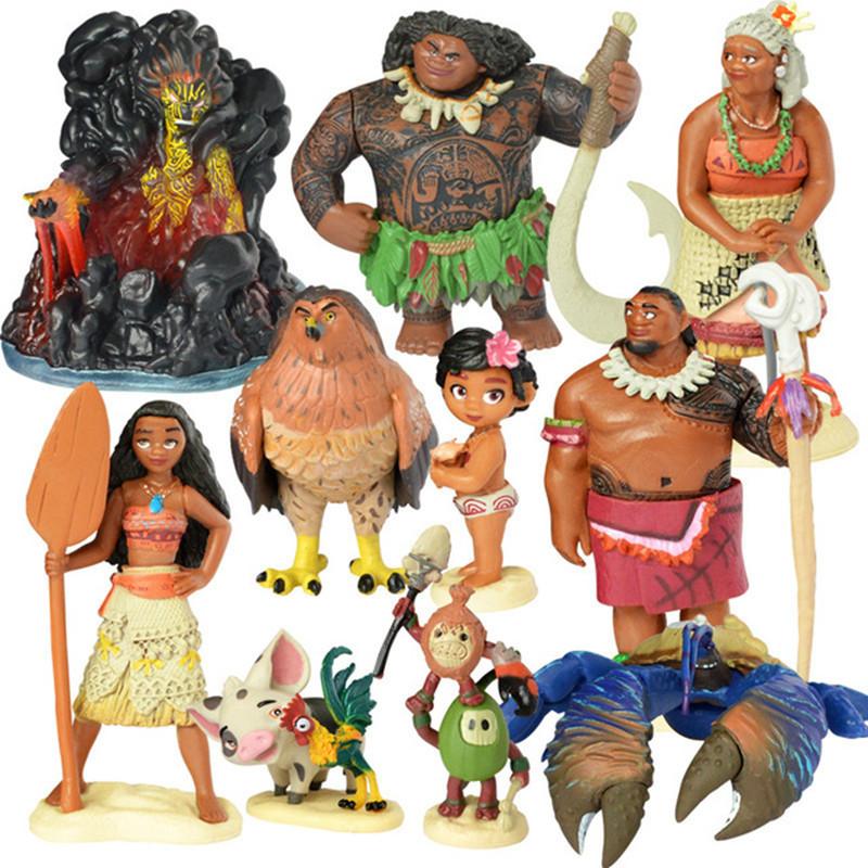 10Pcs/Kit Movie Moana Princess Animation Figure GK Figure Miniature Statue Decoration POLYVINYL CHLORIDE Collector Figurine Children Playthings
10Pcs/Kit Movie Moana Princess Animation Figure GK Figure Miniature Statue Decoration POLYVINYL CHLORIDE Collector Figurine Children Playthings