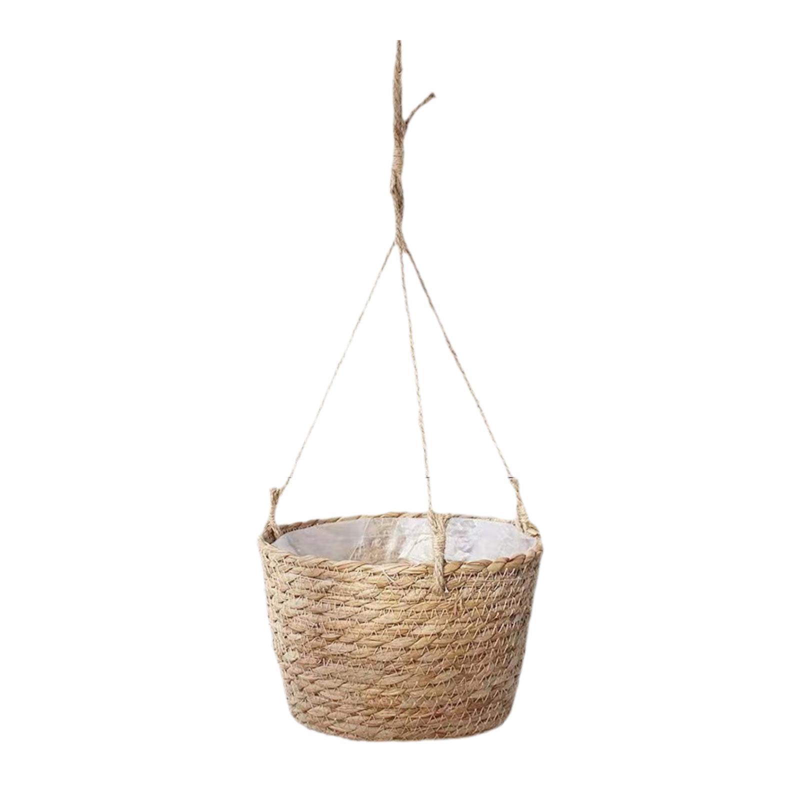 Hanging Floral Container Beautiful Woven Straw Flower Pots Indoor Decorative Versatile Woven Rope Flowerpot for Home Garden
Hanging Floral Container Beautiful Woven Straw Flower Pots Indoor Decorative Versatile Woven Rope Flowerpot for Home Garden
