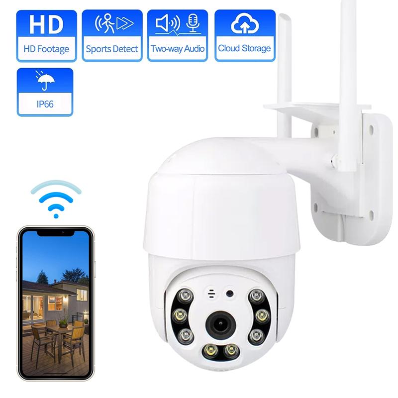 PDTO 1080P WIFI IP-камера 8 светодиодов Беспроводная HD Умная домашняя безопасность Открытая PTZ-камера
PDTO 1080P WIFI IP-камера 8 светодиодов Беспроводная HD Умная домашняя безопасность Открытая PTZ-камера
