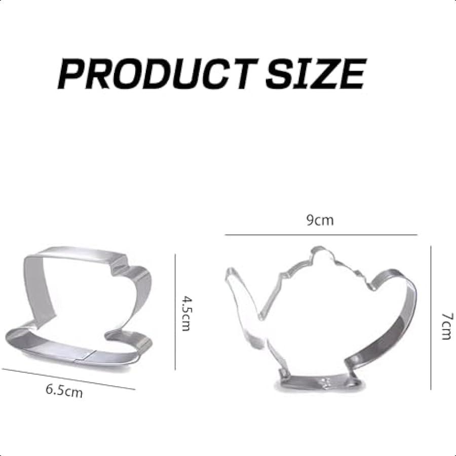 Набор из 2 формочек для печенья в виде чайной чашки из нержавеющей стали, формочки для печенья в виде чайника и чайной чашки, идеально подходят для чаепитий, свадеб и сэндвичей United States
Набор из 2 формочек для печенья в виде чайной чашки из нержавеющей стали, формочки для печенья в виде чайника и чайной чашки, идеально подходят для чаепитий, свадеб и сэндвичей United States