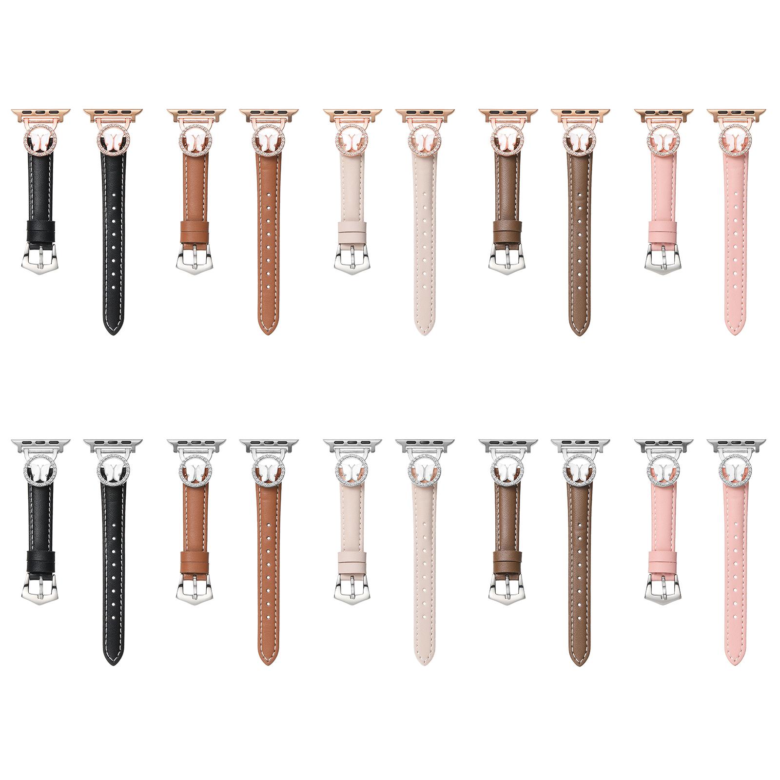 Leather Strap for Apple Watch Series 10 Ultra 9 8 7 SE 6 5 4 3 2 1 46mm 49mm 45mm 44mm 42mm Rhinestone Butterfly Band As shown G
Leather Strap for Apple Watch Series 10 Ultra 9 8 7 SE 6 5 4 3 2 1 46mm 49mm 45mm 44mm 42mm Rhinestone Butterfly Band As shown G