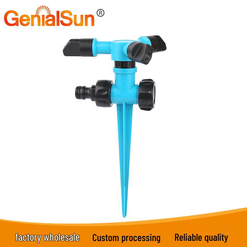 Ground-Mounted Rotating Sprinkler: Three-Arm Lawn and Garden Watering Tool
Ground-Mounted Rotating Sprinkler: Three-Arm Lawn and Garden Watering Tool