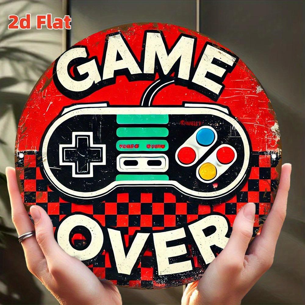 2D Flat Retro Game End Sign Vintage Arcade Metal Wall Decor for Indoor Outdoor
2D Flat Retro Game End Sign Vintage Arcade Metal Wall Decor for Indoor Outdoor