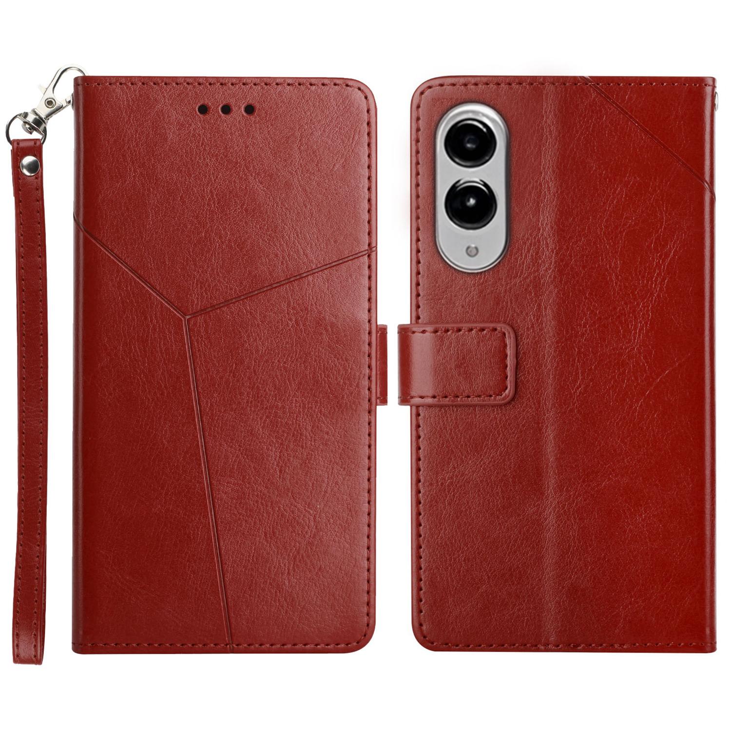 For Samsung Galaxy S25 Edge Case with Wrist Strap Y Shaped Lines Imprint Leather Phone Cover Brown
For Samsung Galaxy S25 Edge Case with Wrist Strap Y Shaped Lines Imprint Leather Phone Cover Brown