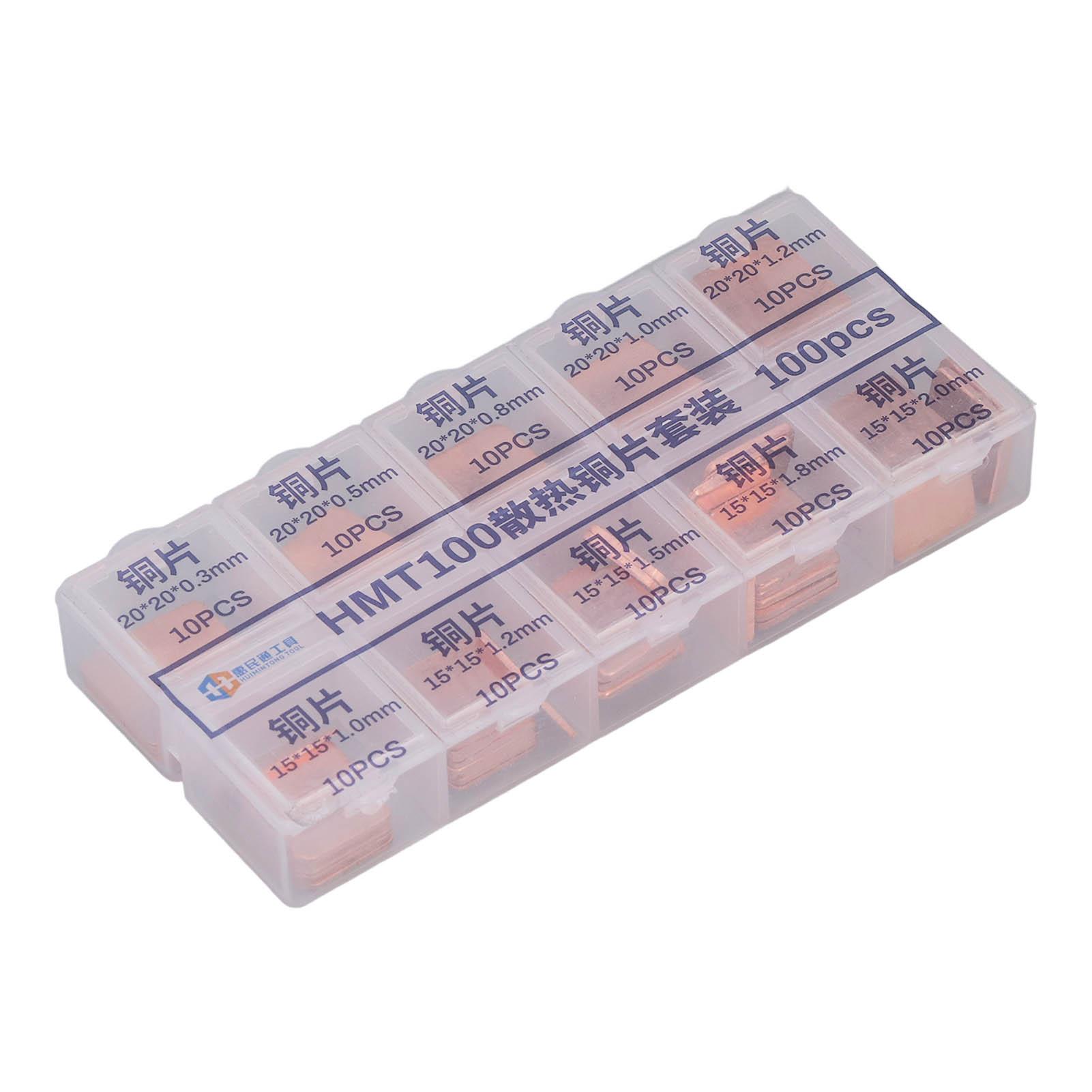 Heatsink Copper Pad Shim 10 Types Heat Sink Thermal CPU Cooler Kit for VGA VRAM RAM
Heatsink Copper Pad Shim 10 Types Heat Sink Thermal CPU Cooler Kit for VGA VRAM RAM