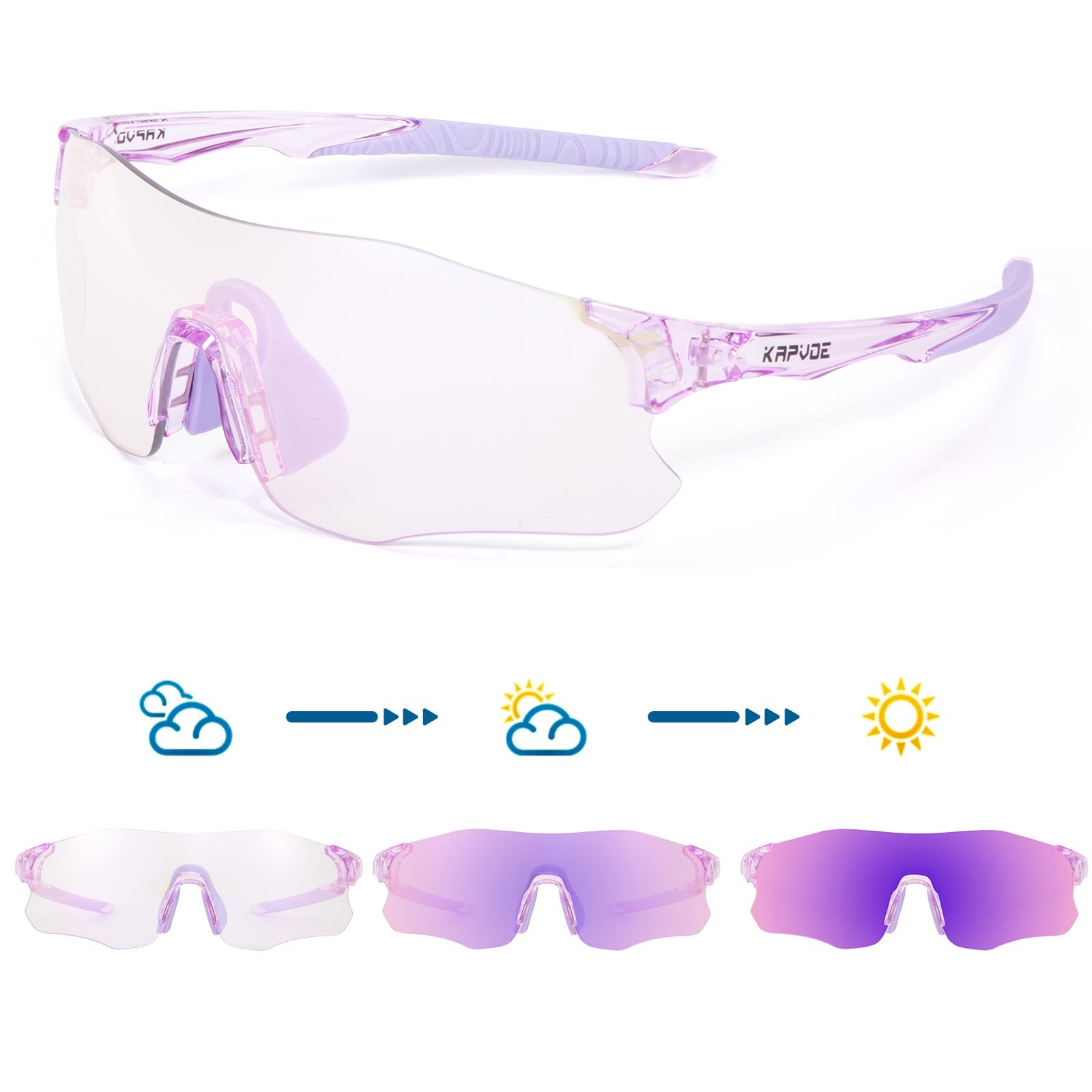 Kapvoe Purple Photochromic Running Sunglasses Outdoor Sports Bike Marathon Cycling Glasses Mountain Bicycle Goggles Eyewear Color Photochromic
Kapvoe Purple Photochromic Running Sunglasses Outdoor Sports Bike Marathon Cycling Glasses Mountain Bicycle Goggles Eyewear Color Photochromic