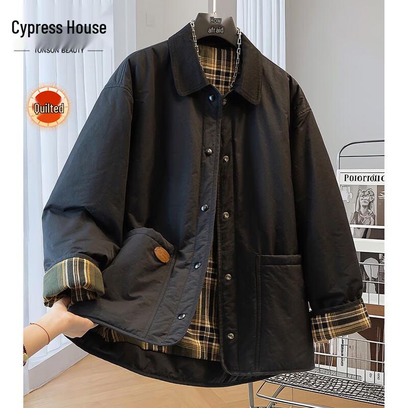 Женская хлопковая куртка в клетку с лацканами в корейском стиле S
Женская хлопковая куртка в клетку с лацканами в корейском стиле S