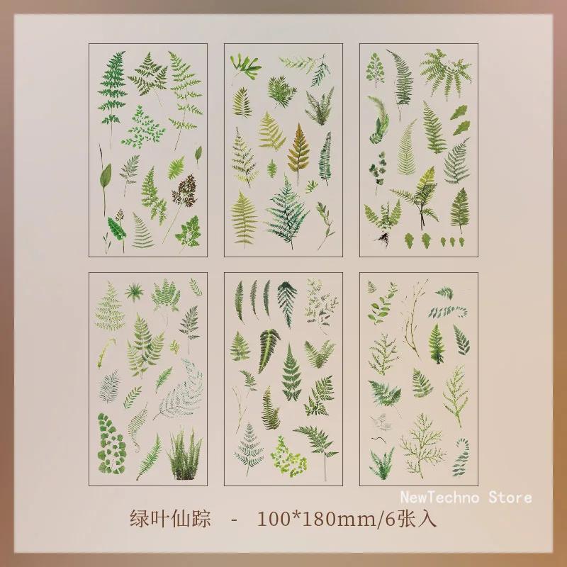 6pcs/pack Transparent PET Stickers Scrapbooking Materials DIY Junk Journal Collage Floral Leaves Plants Decor Stickers
6pcs/pack Transparent PET Stickers Scrapbooking Materials DIY Junk Journal Collage Floral Leaves Plants Decor Stickers