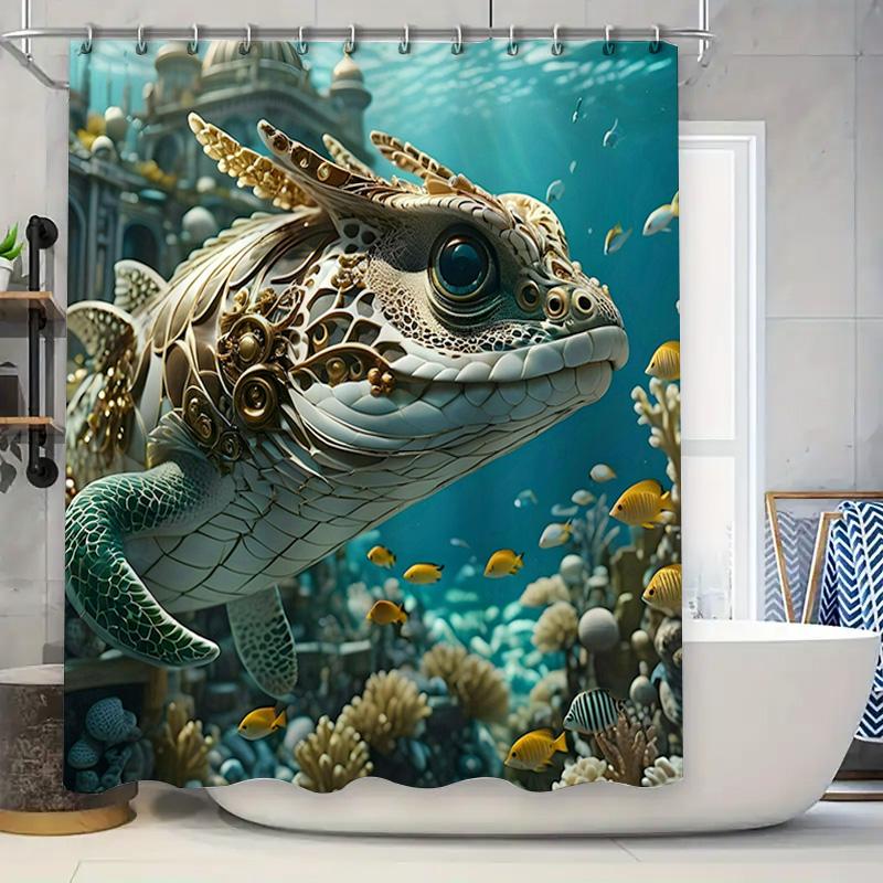 Underwater Fantasy Fish Decor Shower Curtain Printing Home Decor Waterproof Fabric 3D Printed Ocean Life Sea Turtle Fish Coral Y W60H190(CM)-1 Pcs
Underwater Fantasy Fish Decor Shower Curtain Printing Home Decor Waterproof Fabric 3D Printed Ocean Life Sea Turtle Fish Coral Y W60H190(CM)-1 Pcs