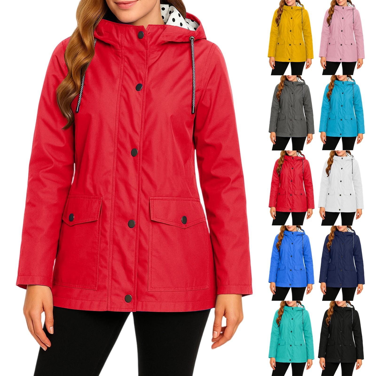 Womens Raincoats With Hood Lightweight Outdoor Hooded Waterproof Windbreaker Solid Trench Coat Jacket Plus Size XL синій
Womens Raincoats With Hood Lightweight Outdoor Hooded Waterproof Windbreaker Solid Trench Coat Jacket Plus Size XL синій