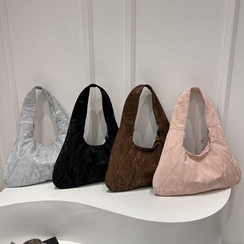Large Capacity Vintage Hobo Bag Shoulder Bag Crescent Bag Simple Underarm Bag Students срібний
Large Capacity Vintage Hobo Bag Shoulder Bag Crescent Bag Simple Underarm Bag Students срібний