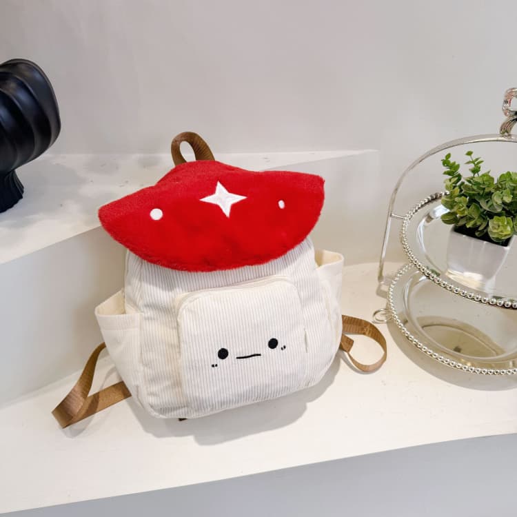 Cute Ladies Bag Two-dimensional Mushroom Backpack
Cute Ladies Bag Two-dimensional Mushroom Backpack