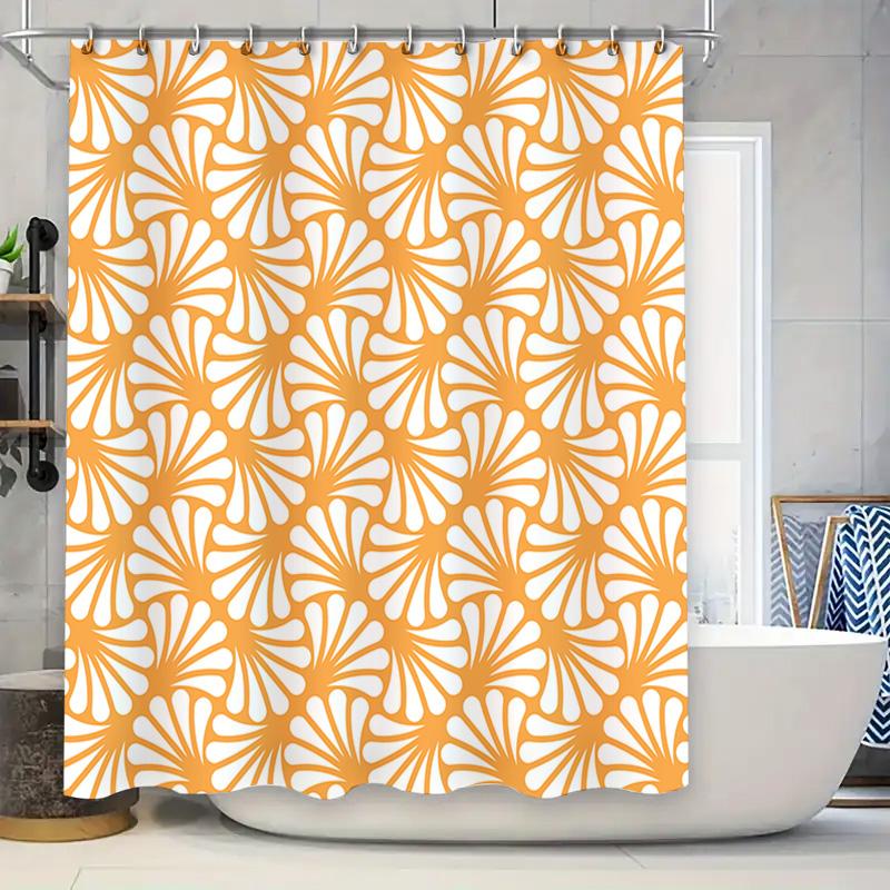Stylish Orange White Patterned Shower Curtain Perfect For Your Bathroom Decor! W60H190(CM)-1 Pcs
Stylish Orange White Patterned Shower Curtain Perfect For Your Bathroom Decor! W60H190(CM)-1 Pcs