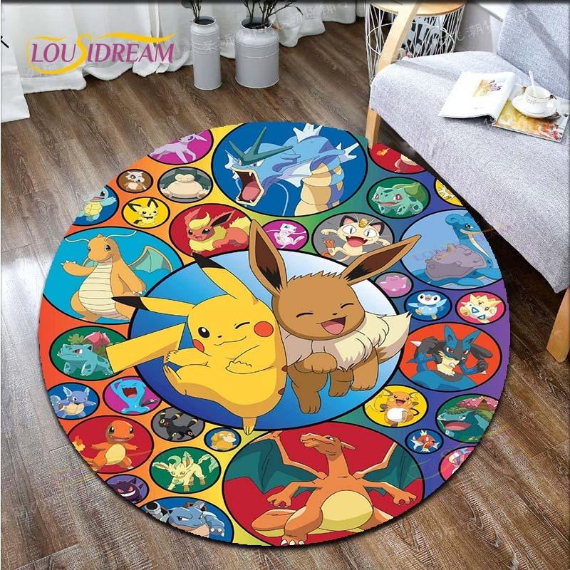 Cartoon Pokemon Print Children Pikachu Carpet Area Rugs Round Carpet for Living Room Floor Mat Flannel Anti-Slip Mat Room Decor 80cm
Cartoon Pokemon Print Children Pikachu Carpet Area Rugs Round Carpet for Living Room Floor Mat Flannel Anti-Slip Mat Room Decor 80cm