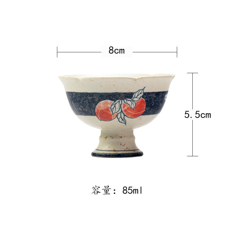 85ml Hand Painted Peach Teacup Antique Tea Bowl Mug Tea-tasting Meditation Cup Jianzhan Master Cups Household For Tea Craft As Your Choose
85ml Hand Painted Peach Teacup Antique Tea Bowl Mug Tea-tasting Meditation Cup Jianzhan Master Cups Household For Tea Craft As Your Choose