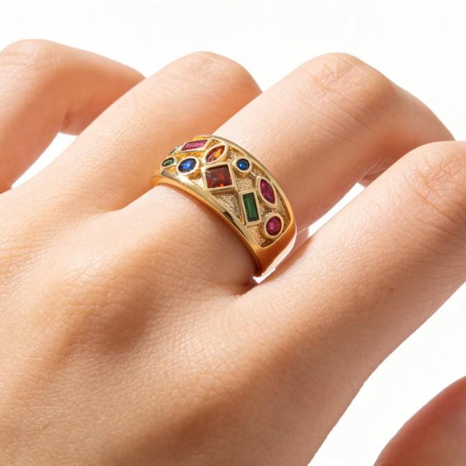 Xiyin Color Inlaid Zircon Ring Women S Light Luxury Advanced Heavy Industry Texture Open Finger Ring
Xiyin Color Inlaid Zircon Ring Women S Light Luxury Advanced Heavy Industry Texture Open Finger Ring