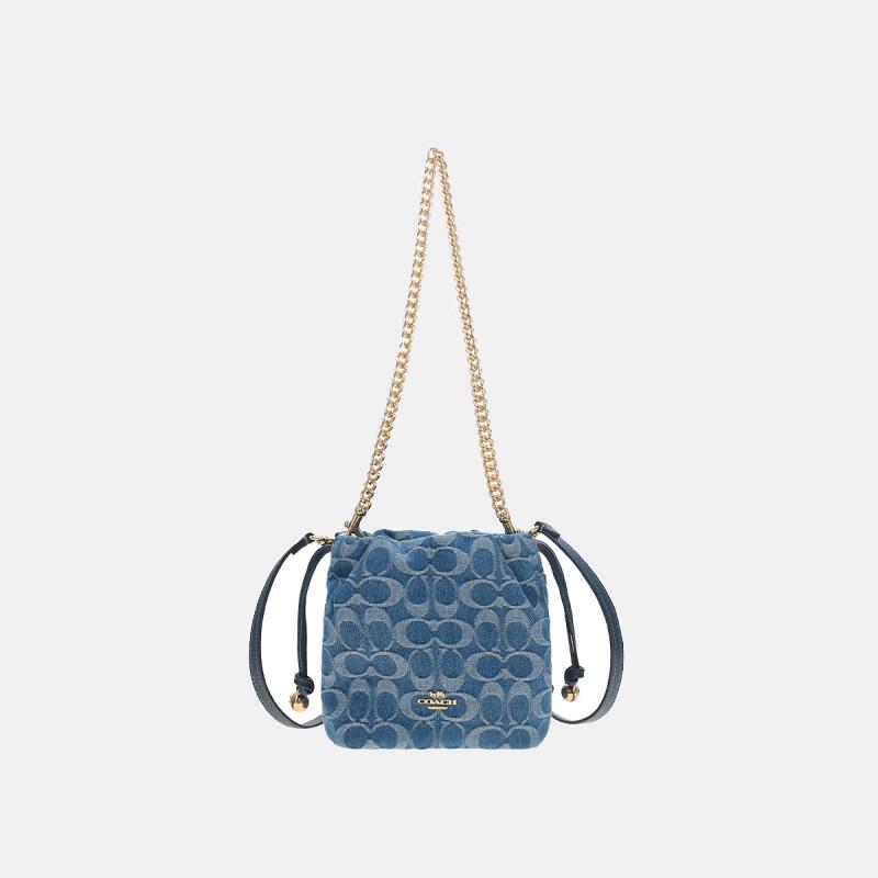 Coach Faye 17 Mini Drawstring Bucket Bag
Coach Faye 17 Mini Drawstring Bucket Bag