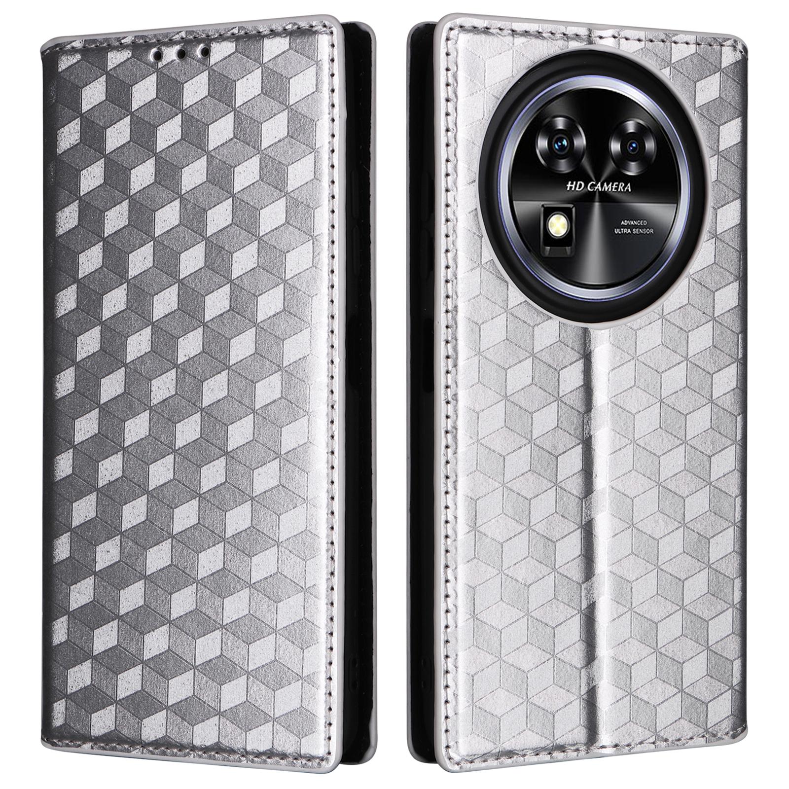 For Oukitel C37 Case 3D Rhombus PU Leather Phone Cover Magnetic Closing Silver
For Oukitel C37 Case 3D Rhombus PU Leather Phone Cover Magnetic Closing Silver