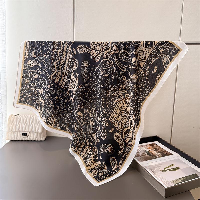 90*90Cm Square Scarf Cotton Linen Feeling Women Headband Shawl Wraps Luxury Hair Band Print Neck Scarves Muslim Hijab Bandana 90x90 cm
90*90Cm Square Scarf Cotton Linen Feeling Women Headband Shawl Wraps Luxury Hair Band Print Neck Scarves Muslim Hijab Bandana 90x90 cm