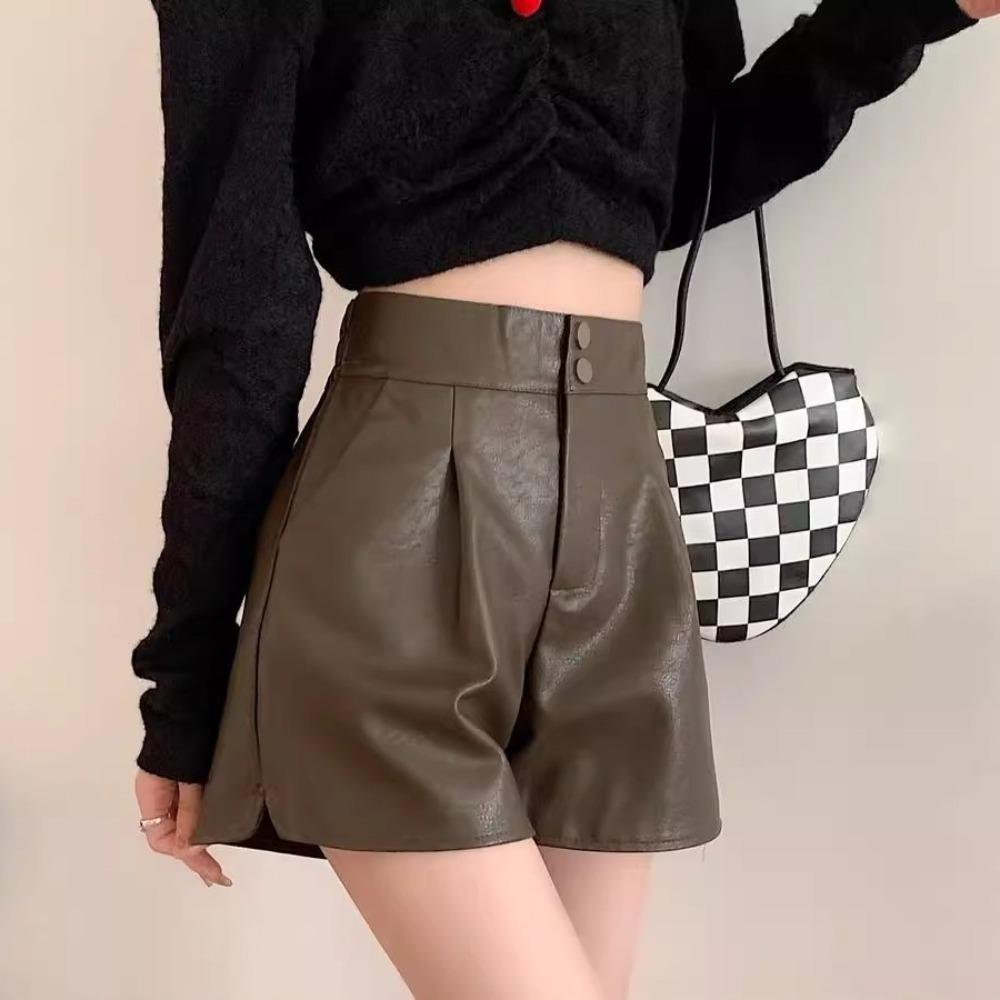 Baggy Hot Woman Short Pants PU Elastic Waist Shorts Chic High Waist Leather Shorts Office M коричневий
Baggy Hot Woman Short Pants PU Elastic Waist Shorts Chic High Waist Leather Shorts Office M коричневий