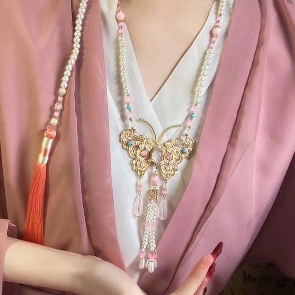Tassel Bead Chains Vintage Necklace Fringed Chinese Style Necklace For Men And Women Style 2
Tassel Bead Chains Vintage Necklace Fringed Chinese Style Necklace For Men And Women Style 2