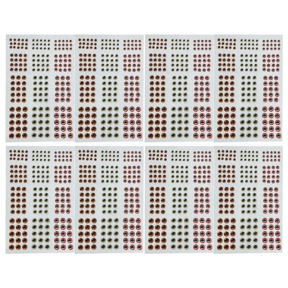 8 Sheets 3D Fishing Lure Eyes 3 Colors 3mm 4mm 5mm 6mm Artificial Fish Eyes Plastic Simulation Fish Eyes Fishing Bait Craft
8 Sheets 3D Fishing Lure Eyes 3 Colors 3mm 4mm 5mm 6mm Artificial Fish Eyes Plastic Simulation Fish Eyes Fishing Bait Craft
