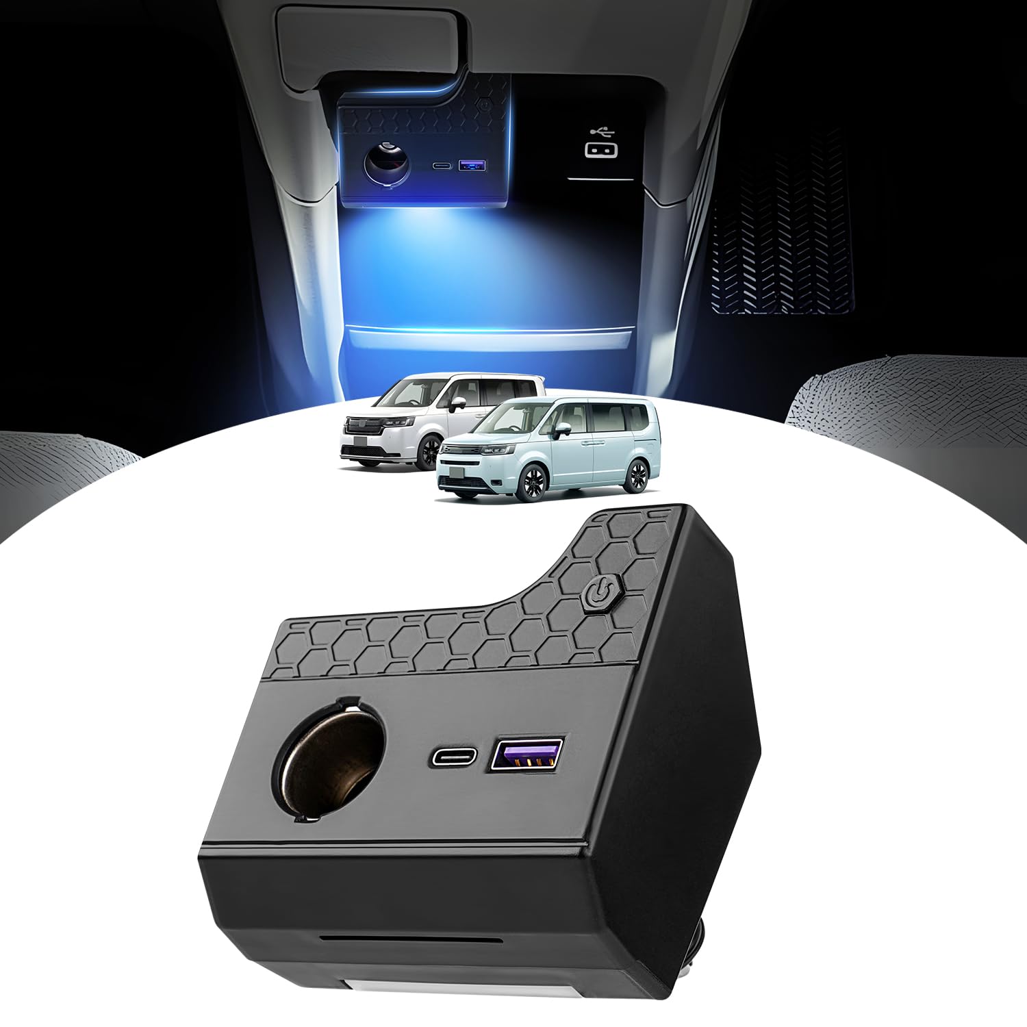 GIMUYA Honda New Step Wagon RP6/RP7/RP8 Блок питания Spada Air май 2022 ~ Эксклюзивный дизайн USB-разъем расширения Дистрибьютор Cigare
GIMUYA Honda New Step Wagon RP6/RP7/RP8 Блок питания Spada Air май 2022 ~ Эксклюзивный дизайн USB-разъем расширения Дистрибьютор Cigare